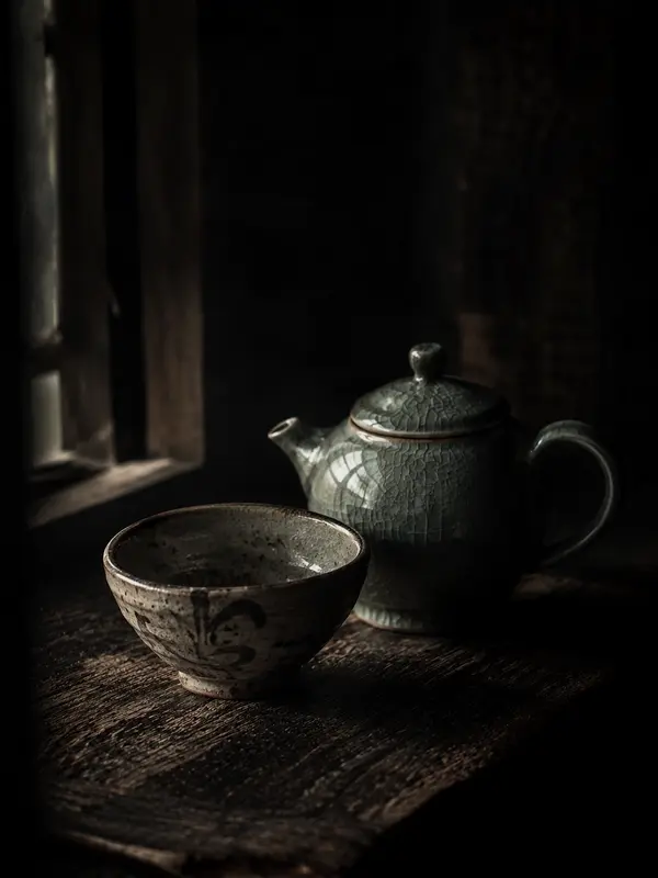 Korean celadon and buncheong teaware