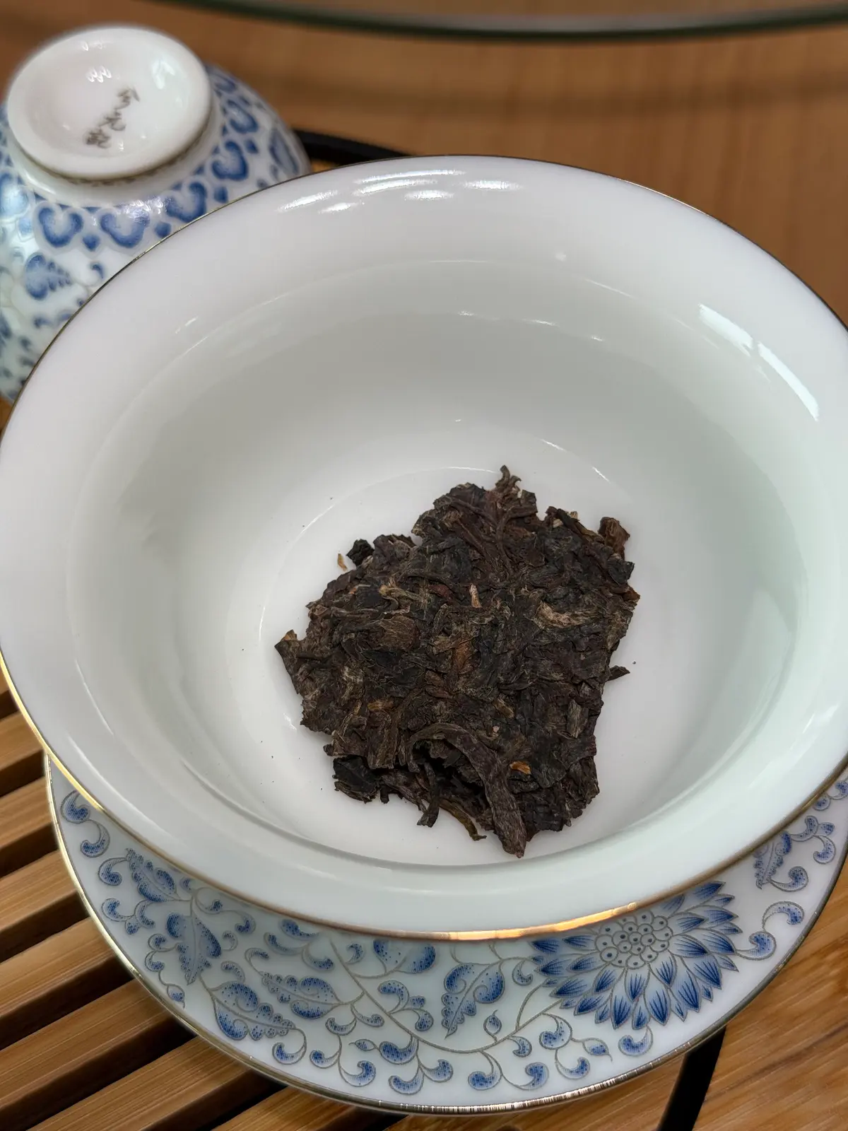 2005 Ban Zhang — compressed cake in gaiwan